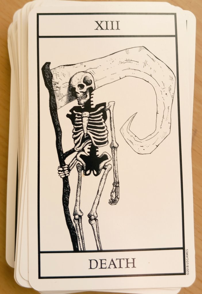 mysticjames1111's tweet photo. 12/10/23
Death
Bianco Nero #Tarot
Things are changing so completely that an inner death is taking place.
It's not a pleasant process to experience.
However, as the past is stripped away and old ways fade to oblivion, you are being transformed.
#transformation #deathcard https://t.co/KeZq3JLZYd