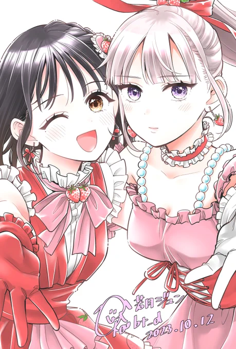 ずっきーと淡雪描きました! 
