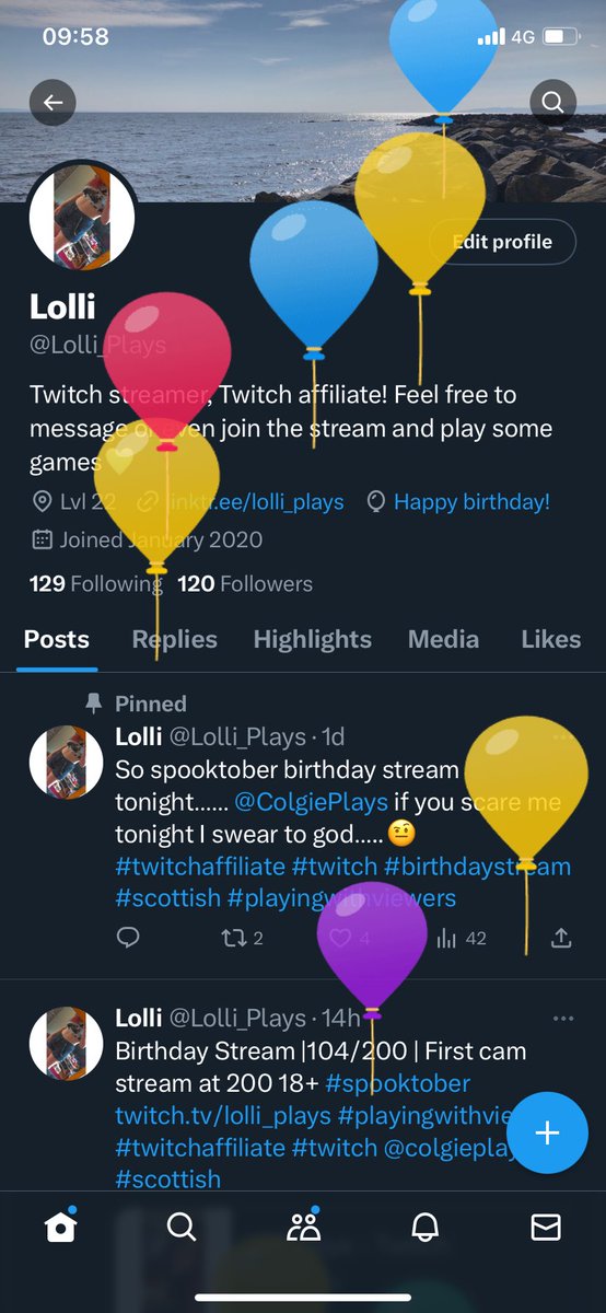Lolli_Plays's tweet image. Balloon day it is🥰 #birthday #chapter23