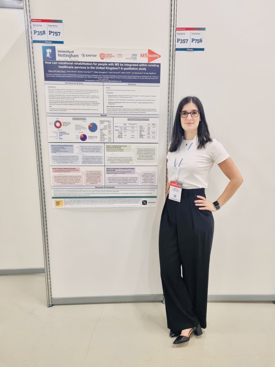 At #MSMilan2023 
Please visit my poster 757 if you want to learn about #vocationalrehabilitation for people woth #MultipleSclerosis