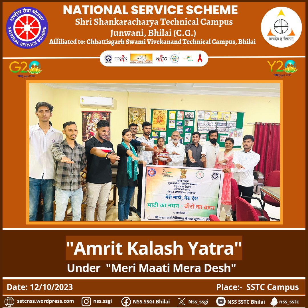 Nss_ssgi's tweet photo. Jai Hind 🇮🇳

On 12th October, 2023, the @Nss_ssgi organised #KALASHYATRA under the scheme of @MMMD_2023 https://t.co/excVhhw8zS