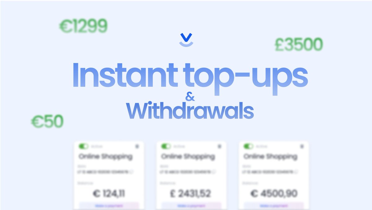 Instant top-ups and lightning-fast withdrawals⚡️

When drops happen, you need to be ready in an instant. That is why top-ups on Viropay are instant, stop waiting hours to receive your funds.

#ViropayLaunch