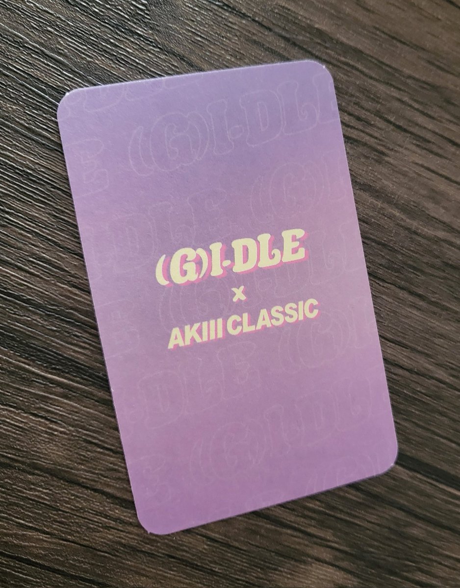 elmochidequeso's tweet photo. Nueva bebé a la colección 🥹🥹💜 #GIDLE #Soojin #AKIII #Photocard #포카 https://t.co/E6GGUo4FQX