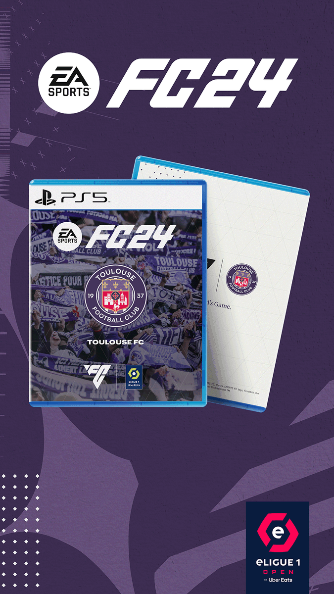 ToulouseFC's tweet image. À l’occasion des inscriptions de l'#eLigue1Open, on te propose de gagner 1 code #FC24 sur la plateforme de ton choix*  🎮🎁 

Pour participer :
📌 Follow @ToulouseFC &amp;amp; @eligue1open
📌 RT ce tweet avec le #eLigue1Open
📌 Mentionne ton/ta pote de console

*Hors Nintendo Switch