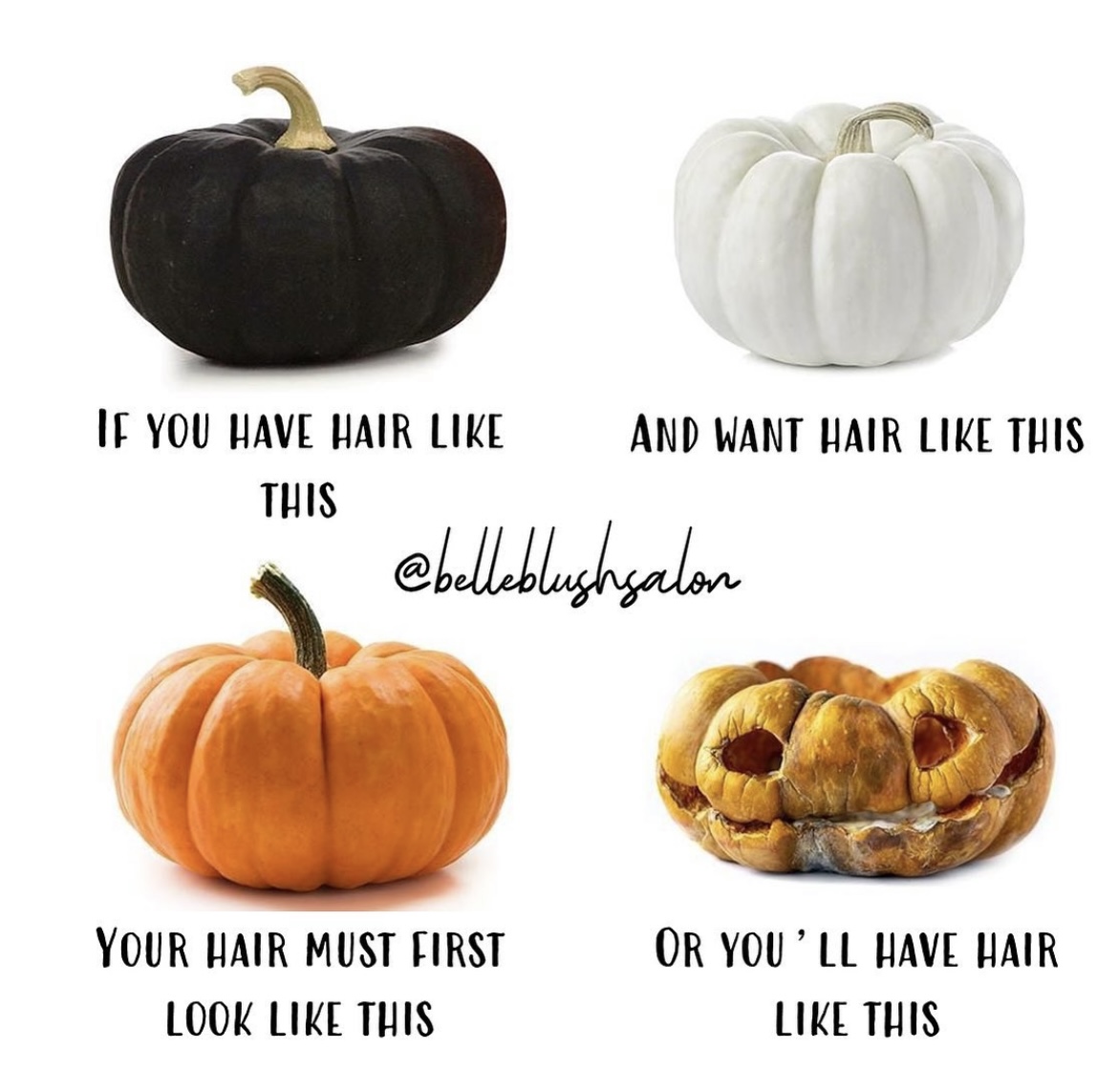 Spooky season inspired - a little fact from Belle Blush Salon on lightening hair this Autumn 🎃

#peterborough #rivergatesc #haircare #hairtip #hairdresser #belleblushsalon #hairinspo #hairtips