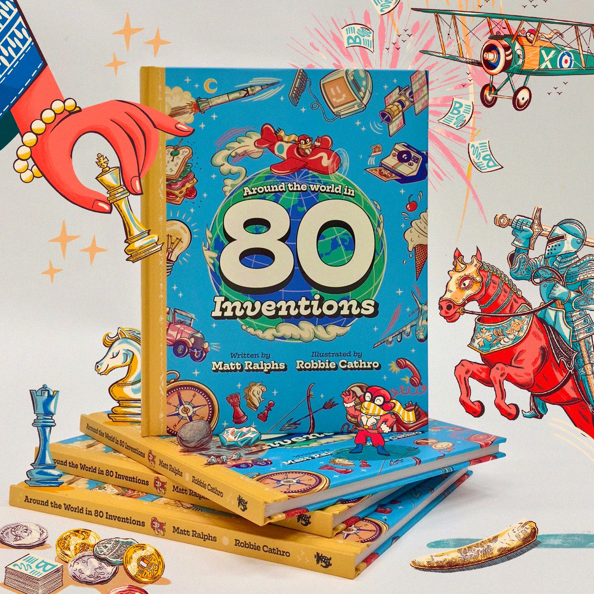 Robbie Cathro π³οΈβπ (@robbiecathro) on Twitter photo CHOCKS AWAY! βAROUND THE WORLD IN 80 INVENTIONSβ is out NOW! Take off on a marvellous journey of discovery as you explore 80 incredible world-changing inventions from around the globe!
Written by <a href="/MattRalphs2/">Matt Ralphs</a> , illustrated by Me and published by <a href="/templarbooks/">Templar Books</a> β¨β¨ CHOCKS AWAY! βAROUND THE WORLD IN 80 INVENTIONSβ is out NOW! Take off on a marvellous journey of discovery as you explore 80 incredible world-changing inventions from around the globe!
Written by <a href="/MattRalphs2/">Matt Ralphs</a> , illustrated by Me and published by <a href="/templarbooks/">Templar Books</a> β¨β¨