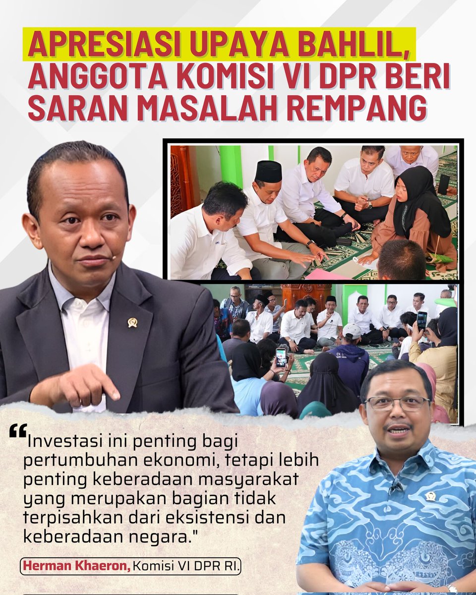 Rempang EcoCity akan segera dibangun demi kemajuan ekonomi masyarakat dan negara 
<a href="/Metro_TV/">METRO TV</a> <a href="/DPR_RI/">DPR RI</a>
#WargaDukung