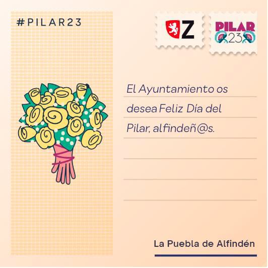 ayto_alfinden's tweet photo. 🌹 El Ayuntamiento de La Puebla de Alfindén os desea un Feliz Día del Pilar. Nos sumamos a la #OfrendaVirtual con nuestra participación apoyando así una iniciativa ya consolidada, realizada por un vecino de La Puebla, Pedro Lozano, con su empresa @imascono.
#Pilares2023 https://t.co/xMXRRkv5hh