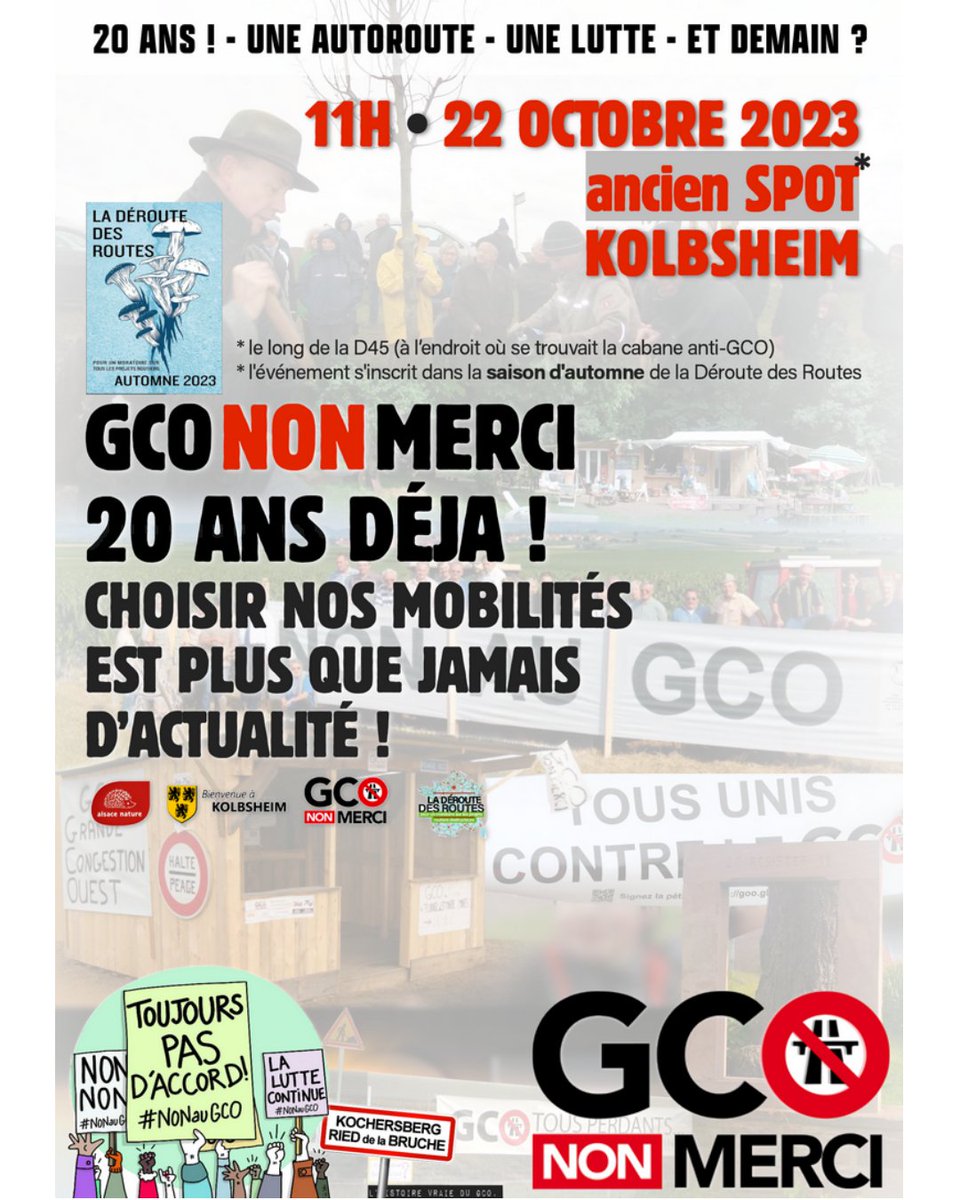 gcononmerci's tweet photo. ⏱️ 𝗝-𝟭𝟬 !!!!
La saison d'automne de La Déroute
c'est aussi les 20 ans de GCOnonmerci !
👉 https://t.co/oVUZ3MgwkB
📌 https://t.co/AQbXi56Jf4
𝗡𝗢 𝗠𝗔𝗖𝗔𝗗𝗔𝗠 ! 📣
#ChoisirNosMobilites
#NoMacadam
#GCOnonMerci https://t.co/UB6o3ewW6X