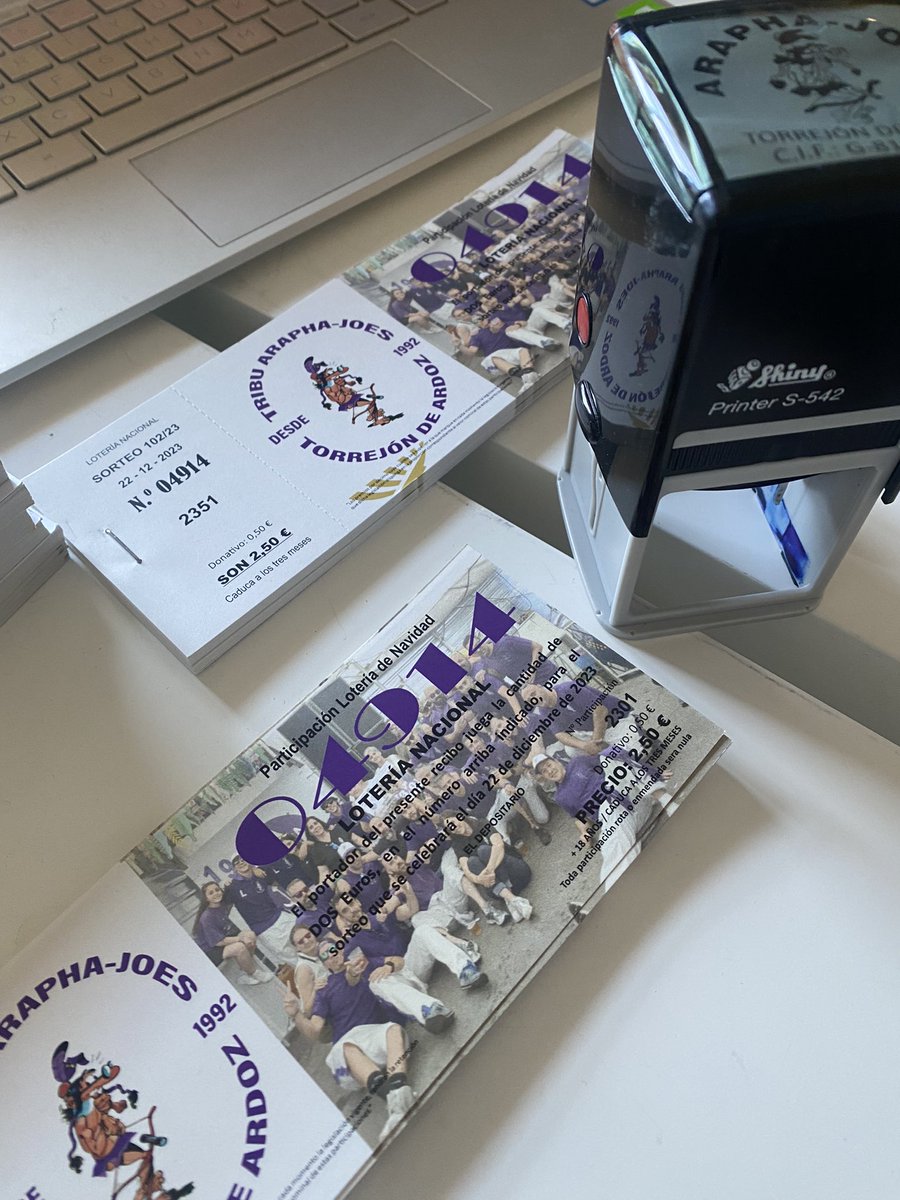 Gracias por la gran aceptación, de nuestra lotería este año, seguimos preparando más, que nadie se quede sin ella @araphajoes #loterianavidad