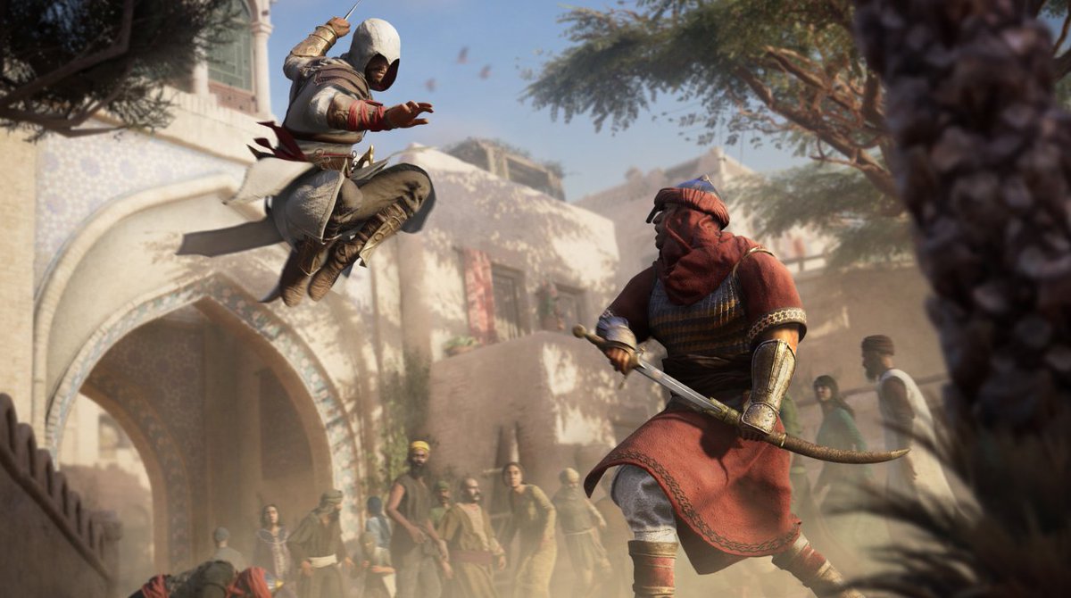 JVCom's tweet photo. Assassin's Creed Mirage est le PLUS GROS lancement d'un jeu Ubisoft sur nouvelle génération !

Félicitations à Ubisoft Bordeaux, pour la première fois développeur principal sur un jeu Assassin's Creed. 👏 https://t.co/Z2mflAMrmO