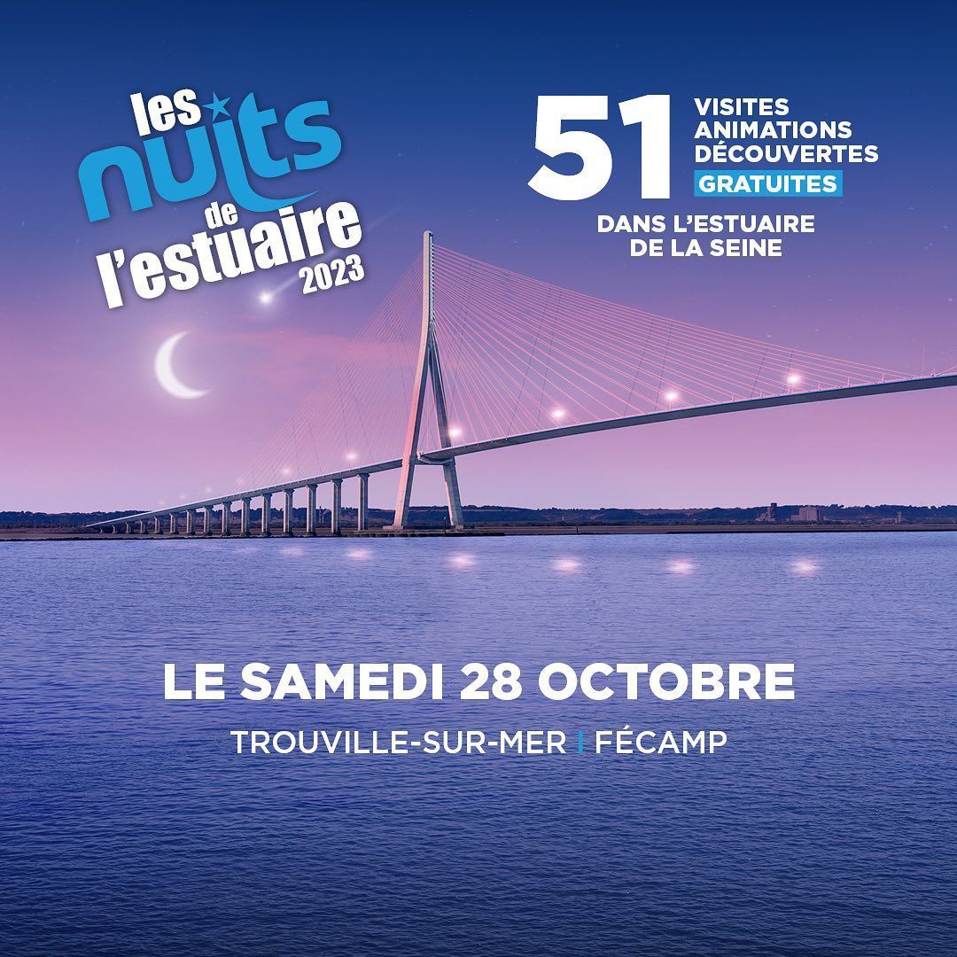 ✨ 𝗘𝗩𝗘𝗡𝗘𝗠𝗘𝗡𝗧 ✨
Les Nuits de l'@estuairedelaseine , ce sont des soirées uniques qui vous invitent à (re)découvrir notre patrimoine à la nuit tombée...

📍 RDV à Fécamp le samedi 28 octobre !

Plus d'infos ➡️ buff.ly/45xelbP