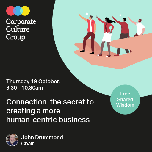 CCLtd's tweet photo. Join John Drummond for a deep-dive into how your organisation can build a more human-centric, resilient, innovative, and successful workplace through the extraordinary power of connection.

Register your interest: https://t.co/wpLpPkhaku https://t.co/WEPtIhNwzu