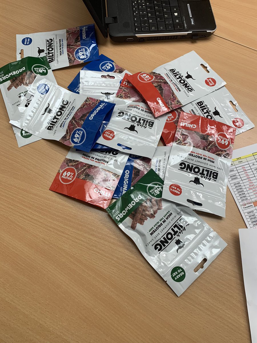 Irishbiltong's tweet photo. Ah lads I just got a call from a lovely customer to tell us she loves our products. She was a VEGETARIAN for 25 years and now a loyal customer. 😜😜😜😜 #BeefIsBest!!! #IrishBiltong https://t.co/hUFk3Cci09