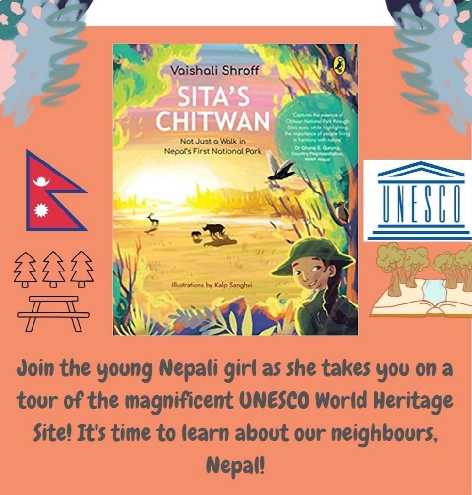 letsflipbooks's tweet photo. Introduce your child to the beautiful Chitwan National Park UNESCO heritage site.Walk young readers through the beautiful forests of Nepal where people live in harmony with nature!🦏🦏

Author:@vaishaliwrites
Publishedby:@puffins_publishers @letsflip.in https://t.co/SpwID326Ds https://t.co/i4ZOcxz1kt