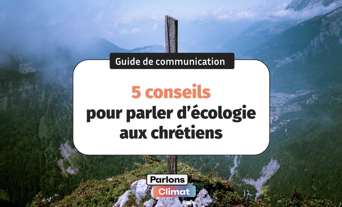 Et si on parlait d'écologie et de climat d'une façon qui suscite l'adhésion des chrétiens ? Découvrez 5 conseils : swll.to/guide-com-clim…
Le guide se base notamment sur une enquête réalisée par l’IFOP, Parlons Climat et A Rocha, auprès de catholiques et protestants pratiquants