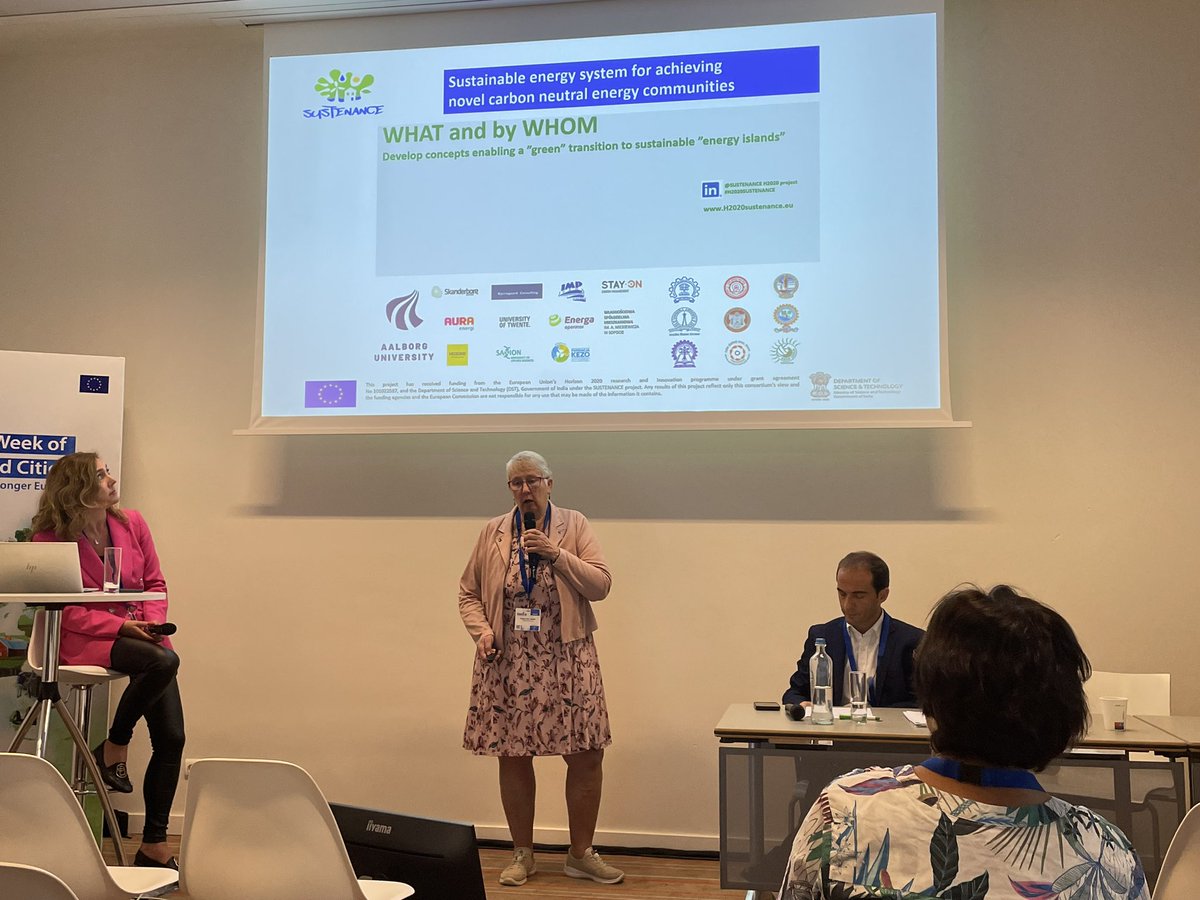 At this years European Week of Regions in #Bruxelles <a href="/aalborg_uni/">Aalborg Universitet</a> professor Brigitte Bak-Jensen presented key solutions for #greentransition and how to make local #CleanEnergy solutions replicable for #Europe. 

#AAU is pleased to further contribute to the #greenagenda