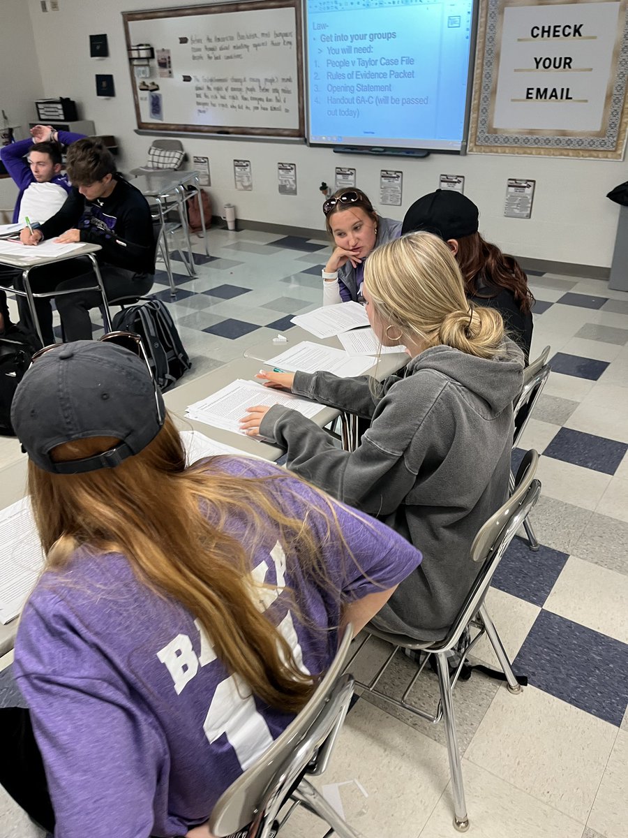 Law students (or BBQ dads) simulating direct and cross examinations!