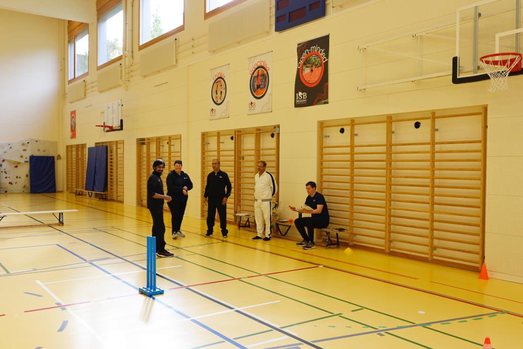 ✅ The first cohort of European ICC umpire was completed yesterday in Basel, Switzerland. Under the expert guidance of ICC Master Educators @Sue_redfern and Alan Neill, the group was familiarised with the curriculum of the ICC course and developed their tutoring skills further 🏏