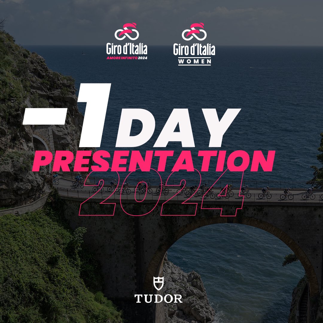- 1 DAY Giro d’Italia & Giro d’Italia Women presentation ♾️ ⏱️ @Tudor_Watch #GirodItalia #GiroWomen