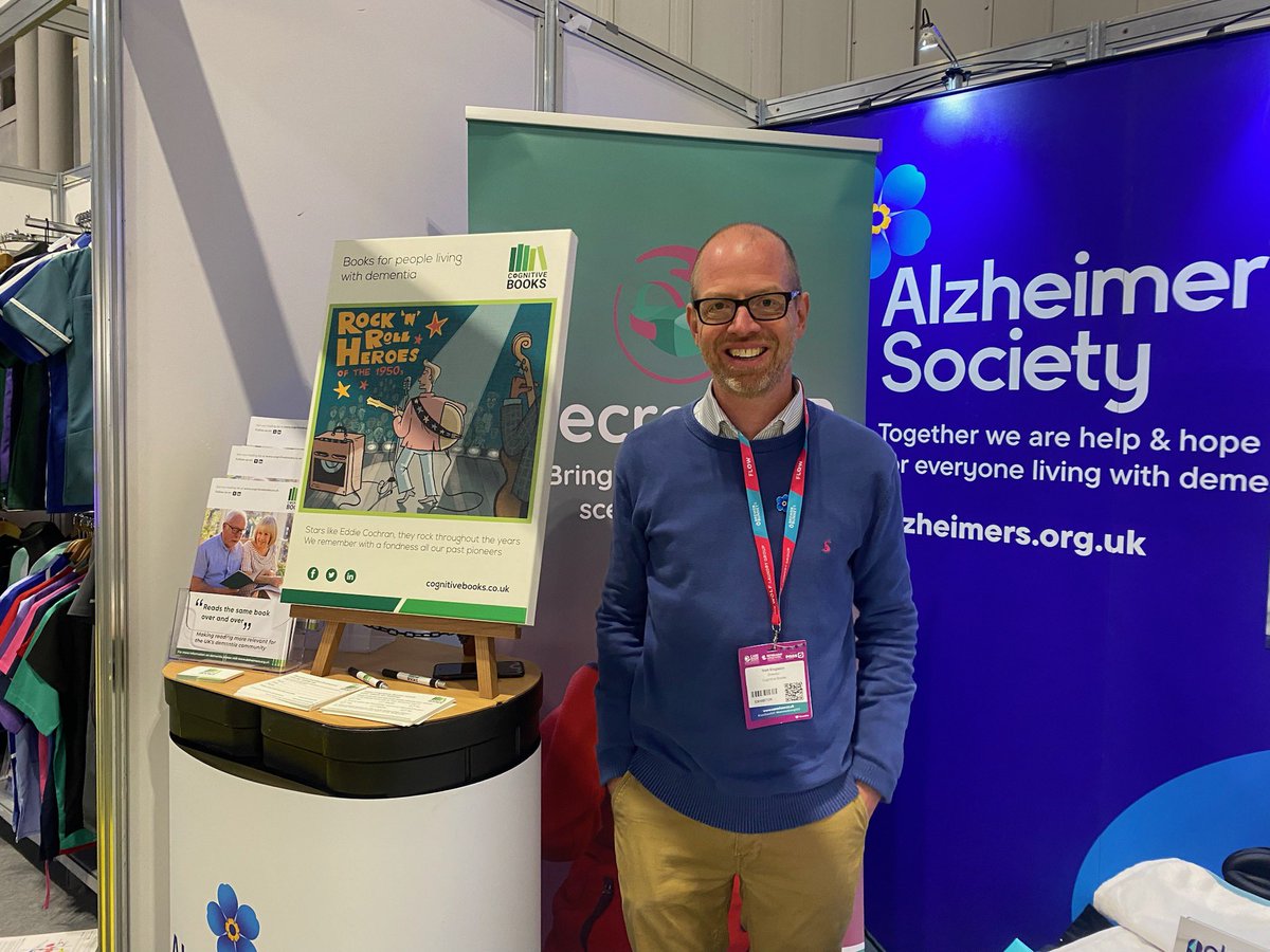 Come and see us @CareShow! We’re at stand F14 with our friends @alzheimerssoc to help bring the joy of reading to people living with #dementia #CareShow2023