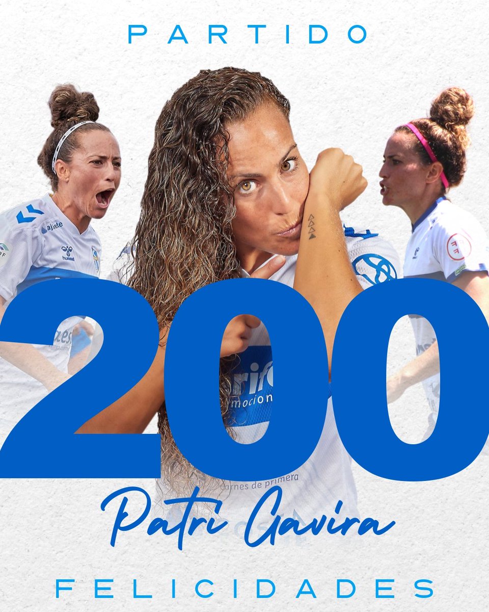 💙🤍 |CLUB| ¡<a href="/patrigavi/">Patricia Gavira</a> ya es bicentenaria! 😍🙌

Sentimiento de pertenencia, historia azul y blanca ✨🫶 ¡Felicidadeees, capitana! 🎉©️

#UDTenerife
#ContigoVamosAPorMás