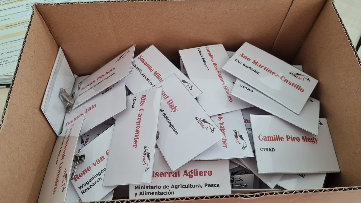 Next week, the SPIDVAC consortium will meet at ANSES, Maisons-Alfort, France. The preparations are in full swing. We are looking forward to meet our colleagues in person.