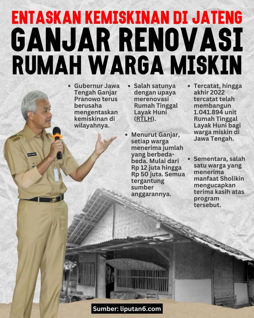 Dew0W1snu's tweet image. Bukti Ganjar Tulus Melayani yaitu merenovasi rumah warga yang miskin di Jawa Tengah saat menjabat gubernur. 

Ganjar Pranowo berusaha terus mengentaskan kemiskinan di wilayah nya.