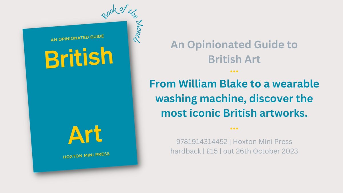 Announcing our October Book of the Month 🥁🥁🥁 AN OPINIONATED GUIDE TO BRITISH ART! A gorgeous little book that takes us on a journey through British art, from the beguiling to the quirky, from @HoxtonMiniPress 🎨 See the full review on the blog below! theturnaroundblog.com/2023/10/12/an-…