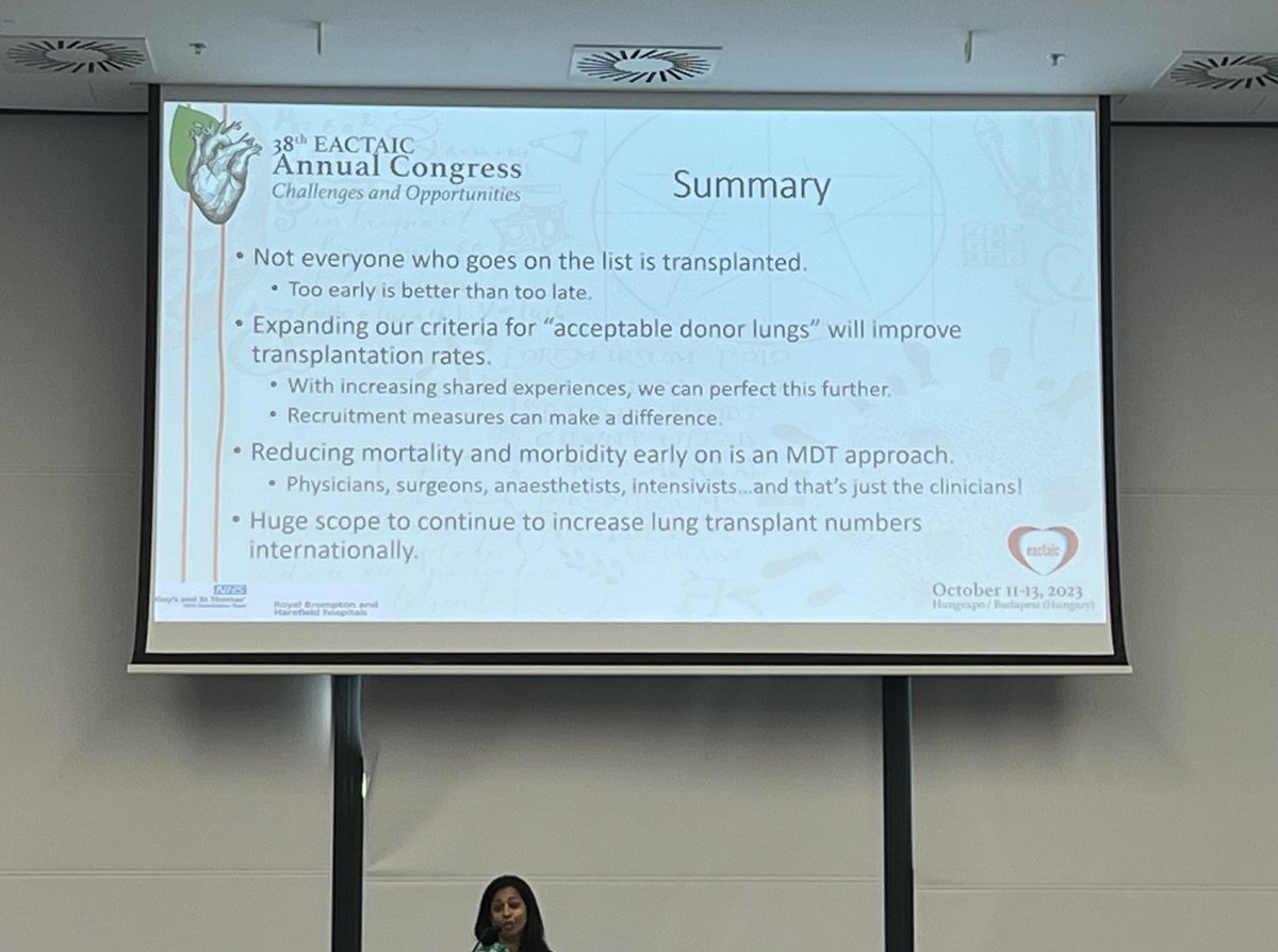 AnaiHurtado's tweet image. Brilliant talk on #lungtx by @KavDav86 at @EACTAIC Annual congress in Budapest #pushingtheboundaries