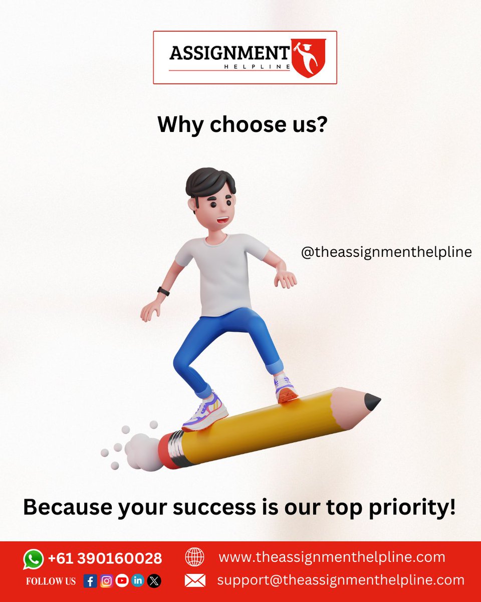 _the_assignment's tweet image. &quot;Why choose us? 🌟 Because at Business Assignment Help, your success isn&apos;t just a goal; it&apos;s our top priority! 🎓
#BusinessAssignmentHelp&quot;
.
.
🌎Visit our website! theassignmenthelpline.com

#BusinessAssignment
#AcademicHelp
#AssignmentAssistance
#StudentSupport
#BusinessStudies
