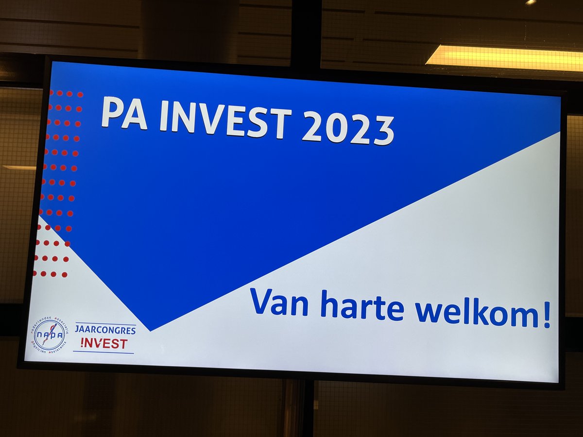We zijn van start! PA Invest met bijna 1000 deelnemers in de zaal en 250 online. Jaarlijks tweedaags congres voor #physicianassistants, met plenaire lezingen en inhoudelijke workshops en sessies. napa.nl, pa-invest.nl