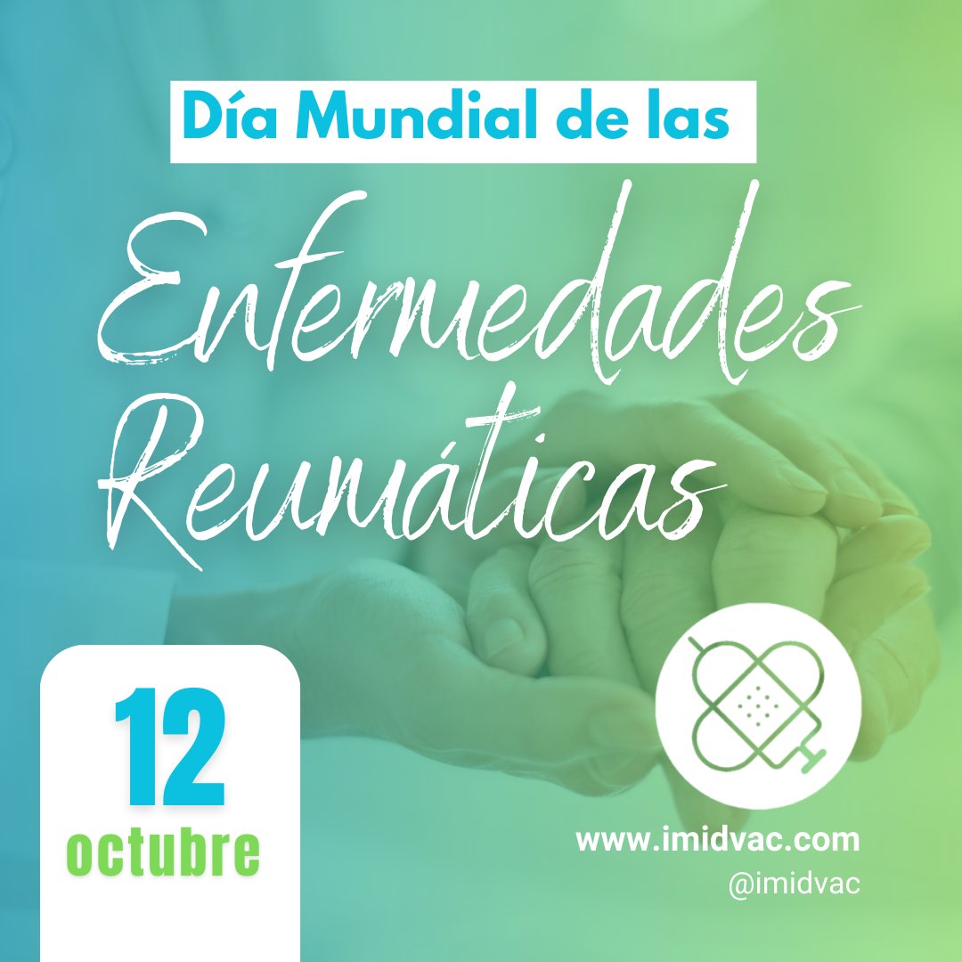 imidvac's tweet photo. Hoy se conmemora el #DíaMundialdelasEnfermedadesReumáticas, con el propósito de concienciar a la sociedad sobre los desafíos a los que se enfrentan las personas que padecen enfermedades reumáticas.
 
#IRIDIS #IMIDvac #IMID #prevención #pacienteempoderado #empodéresedesusalud https://t.co/bG97lbGKGQ