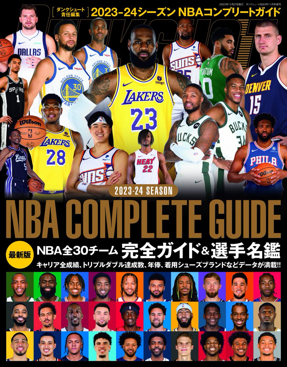 NBA選手名鑑】NBAファンの皆様、お待たせしました❗️ ダンクシュート