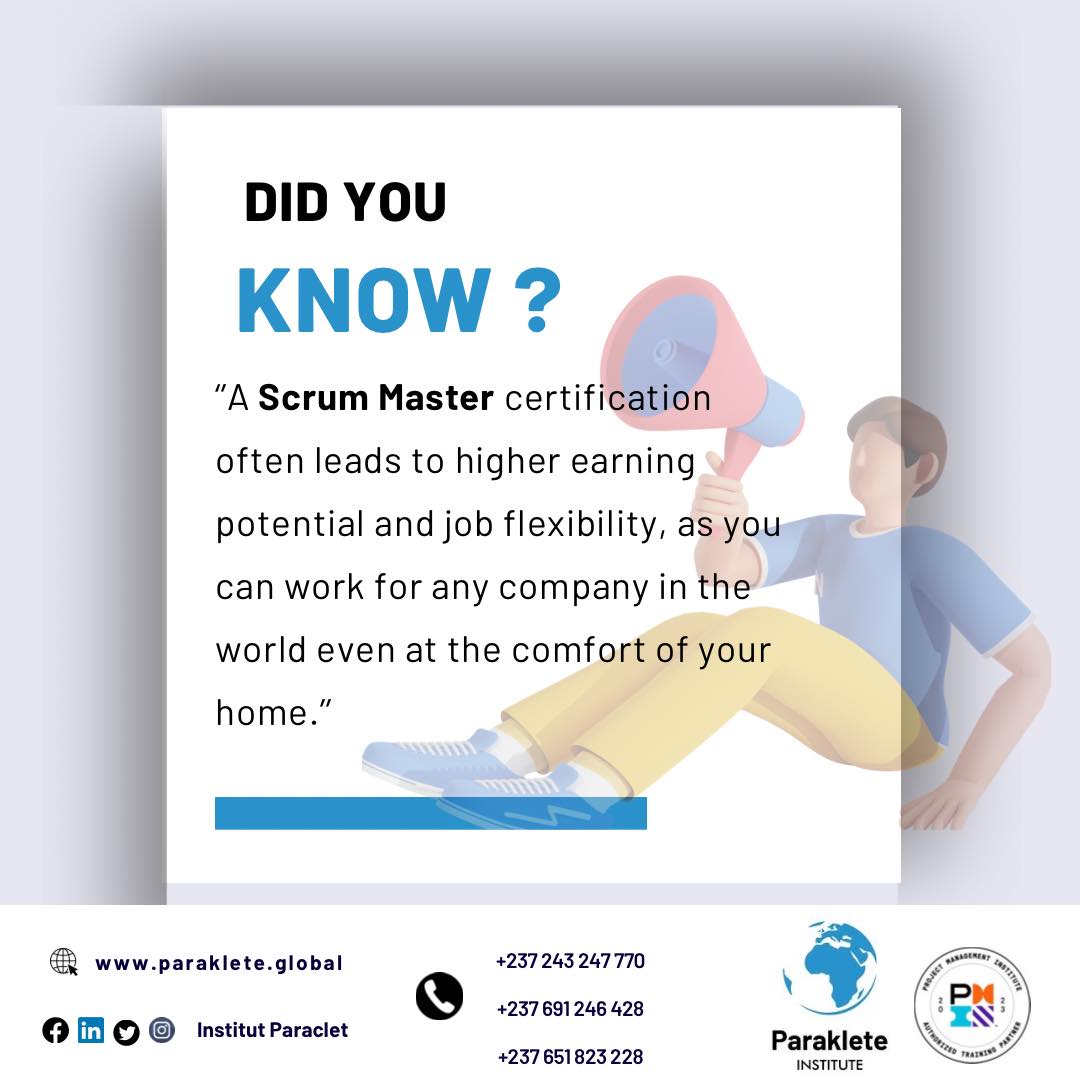 pacesetterpe's tweet image. Did you know, certified Scrum professionals often earn higher salaries due to their specialized skills and demand in the job market.
Register now for our national corporate scholarship bootcamp and earn a foundation certification in Scrum and 5 others. #scrum #projectsmanagement
