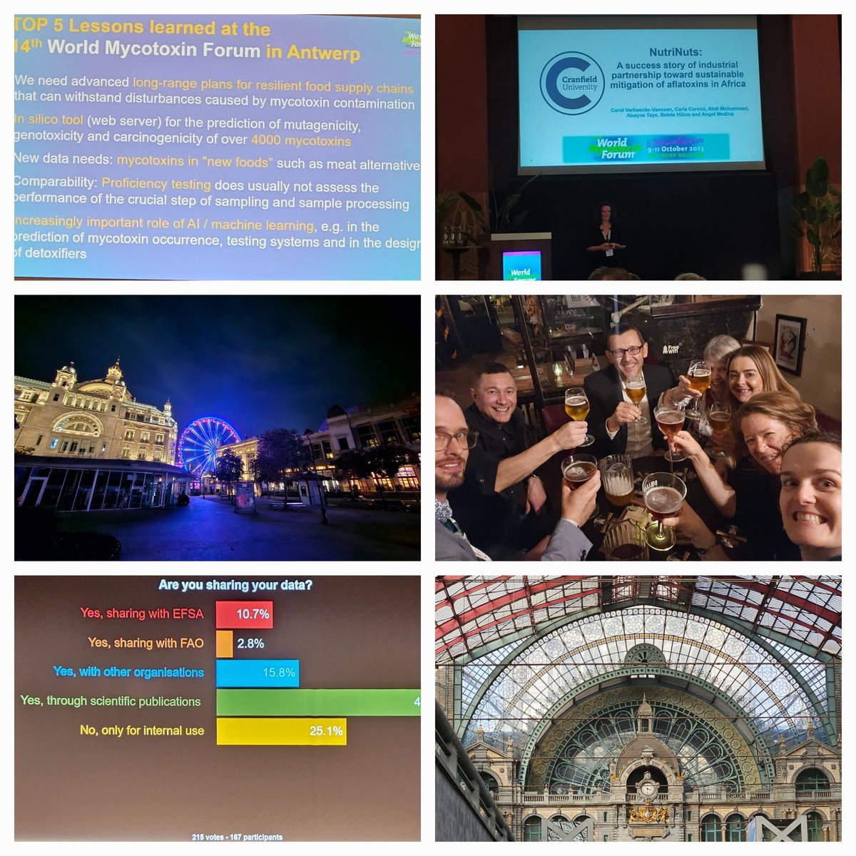 Back to the UK after a wonderful conference full of #scientific #exchange, #fun in the beautiful @zooantwerpen! Thank you <a href="/MycotoxinForum/">World Mycotoxin Forum</a> and <a href="/saeger_sarah/">Sarah De Saeger</a>, <a href="/MartheDeBoevre/">Marthe De Boevre</a> for such a good organisation!