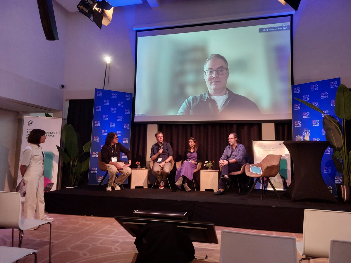 Marco de Niet (@marcodeniet) on Twitter photo Nice forum debate at #EuropeanaTech2023 about the (slow) uptake of #AI by cultural heritage institutions with o.a <a href="/SofieTaes/">Sofie Taes</a> <a href="/mrendina/">Marco Rendina (meet me on @mrendina.bsky.social)</a> and <a href="/ChapBookPro/">Giles Bergel</a> @europeanae Nice forum debate at #EuropeanaTech2023 about the (slow) uptake of #AI by cultural heritage institutions with o.a <a href="/SofieTaes/">Sofie Taes</a> <a href="/mrendina/">Marco Rendina (meet me on @mrendina.bsky.social)</a> and <a href="/ChapBookPro/">Giles Bergel</a> @europeanae