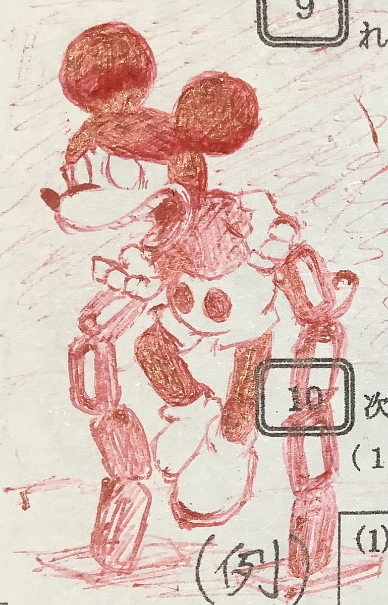NK_UT_official's tweet photo. ボールペンの一発描きはやっぱ味が出ていいね
見本無しで描いたversiculus iratus後半のミッキー(左ポーズ)
#fnf #wednesdayinfidelity https://t.co/cVSqI2yr6H