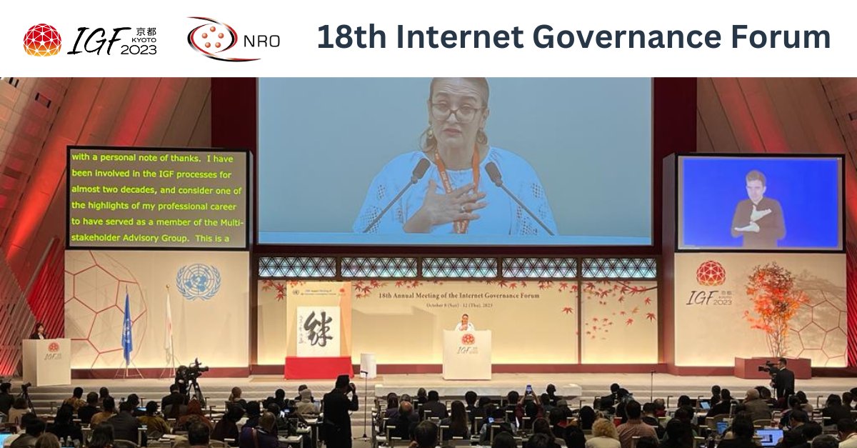 'We are calling all stakeholders to renew their commitment and to show their support for the institutions and processes that keep the Internet working.' Sylvia Cadena, Acting CEO, @apnicfoundation, delivers a closing address at the #IGF2023 on behalf of the technical community.