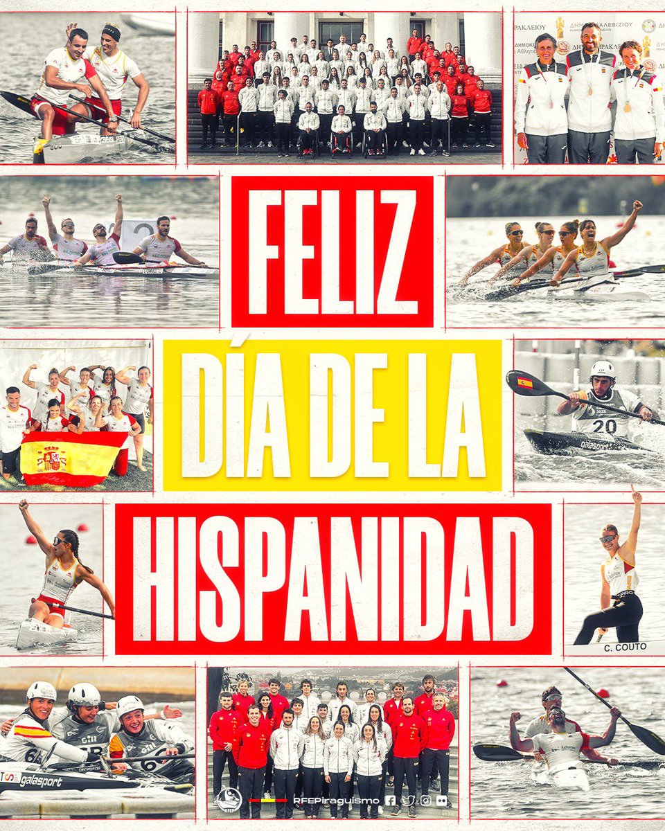 Sigamos llevando la bandera de España a lo más alto. 🇪🇸 ¡𝙁𝙚𝙡𝙞𝙯 𝙙í𝙖 𝙙𝙚 𝙡𝙖 𝙃𝙞𝙨𝙥𝙖𝙣𝙞𝙙𝙖𝙙!

#SomosPalistas | #CanoESP