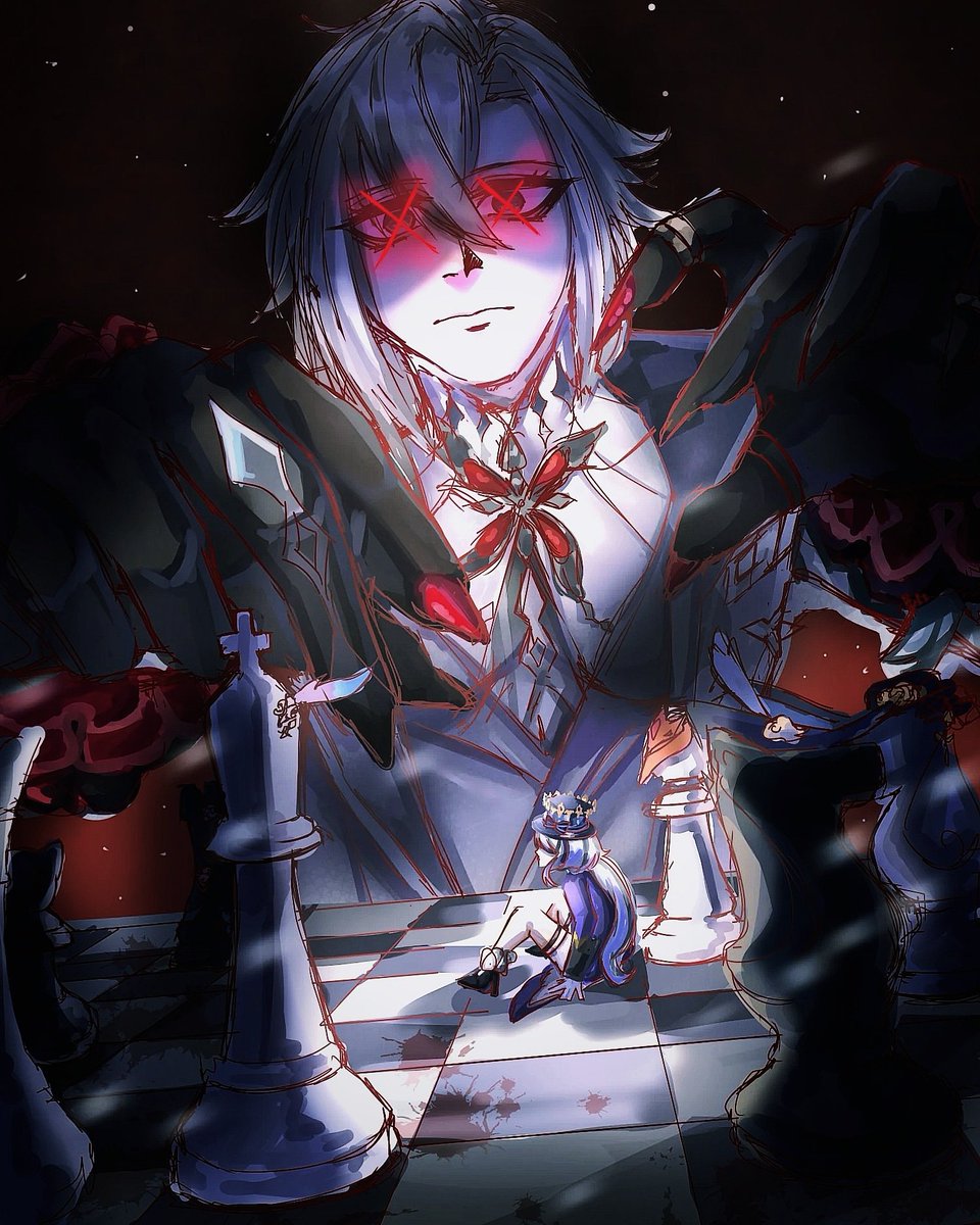 I fixed this a little piece some time ago (specifically how Furina looks and the shading) so ill post it before forgetting about It lol #Arlecchino #アルレッキーノ #GenshinImpact #genshinimpactfanart #Fontaine #digitalart #Fanarts #artmoots #commissionsopen