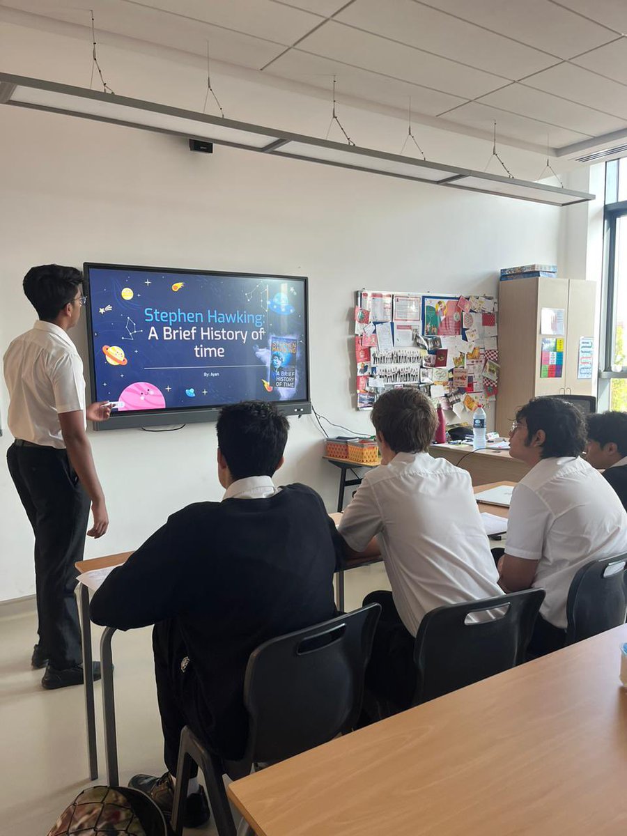 MissMurphyDXB's tweet photo. I am a huge advocate for going beyond the curriculum, ensuring students are exploring topics that excite them, not for a test, but just to enhance their own knowledge and love of learning. SC presentations kicked off this week and are absolutely fascinating 📚 https://t.co/sSgiTCR8kG