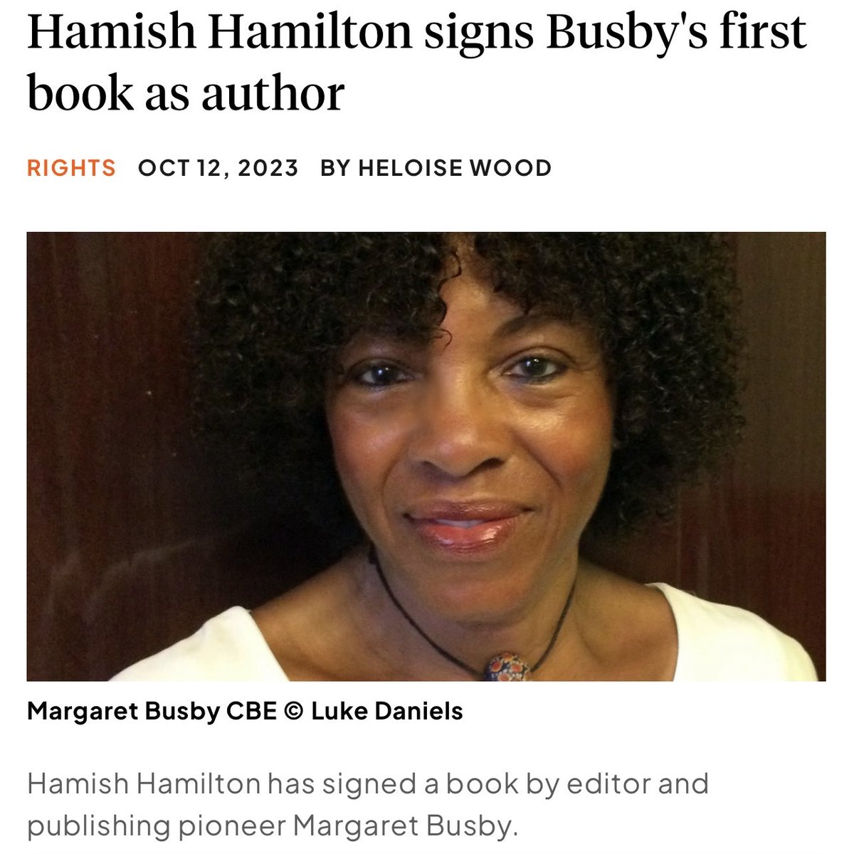 News! Delighted to be working with publishing pioneer and personal hero MARGARET BUSBY — not just a great editor but a terrific writer. Place, people, politics and publishing — she covers it all from her unique vantage point —