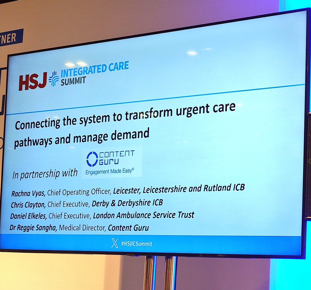 Excellent contributors on re-thinking triage & the ambulance service as the key to demand management as a key to integration @danielelkeles & a jigsaw of metrics needed capturing constitutional targets & health outcomes @RachVyas #urgentcare @HSJnews #integratedcaresummit