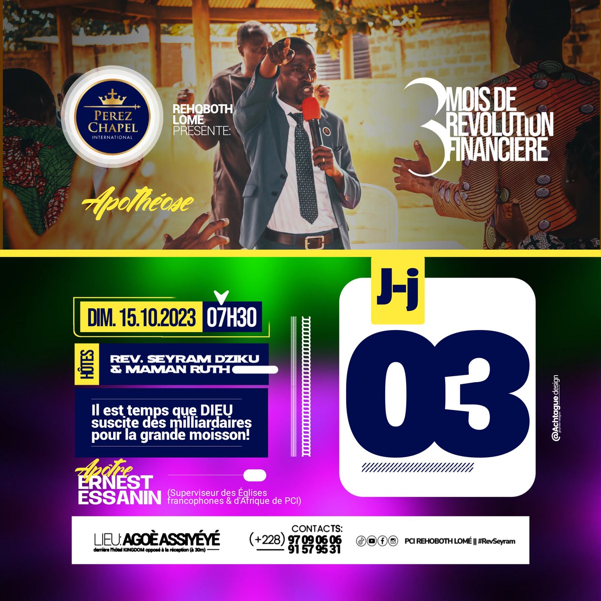 RevSeyram's tweet image. #Apotheose #J-3
#3Mois #RevolutionFinanciere 
Hôtes : #RevSeyram &amp;amp; #MamanRuth