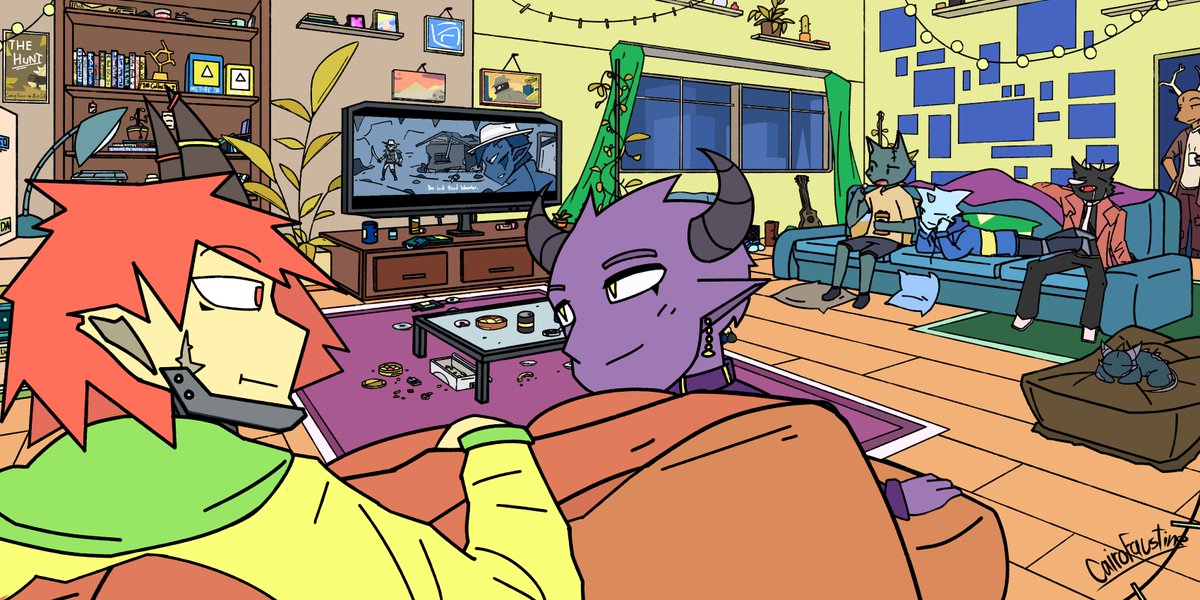 CairoFaustine's tweet image. Flat coloring, so far so good I think