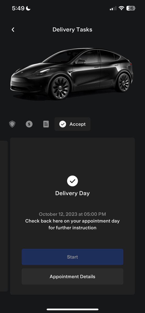 Can’t sleep.. Today I join the Tesla family! #DeliveryDay