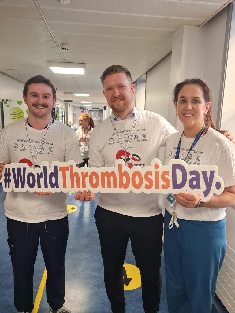 #WTD23 #beaumontVTE @BeaumontMag4E @Beaumont_Dublin @ThrombosisIrL @thrombosisday @annmarieo9 @kewins World Thrombosis Day has come early to Beaumont!!