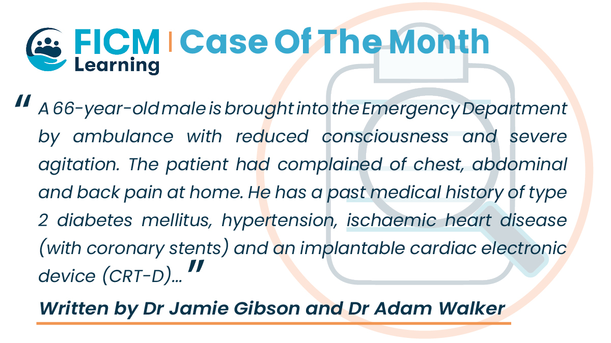 It's #FAOMed Thursday and today we have a new #FICMLearning Case of the Month on High Anion Gap Metabolic Acidosis, written by Dr Jamie Gibson and Dr Adam Walker. Click here for the case: bit.ly/COTMHighAnionG…