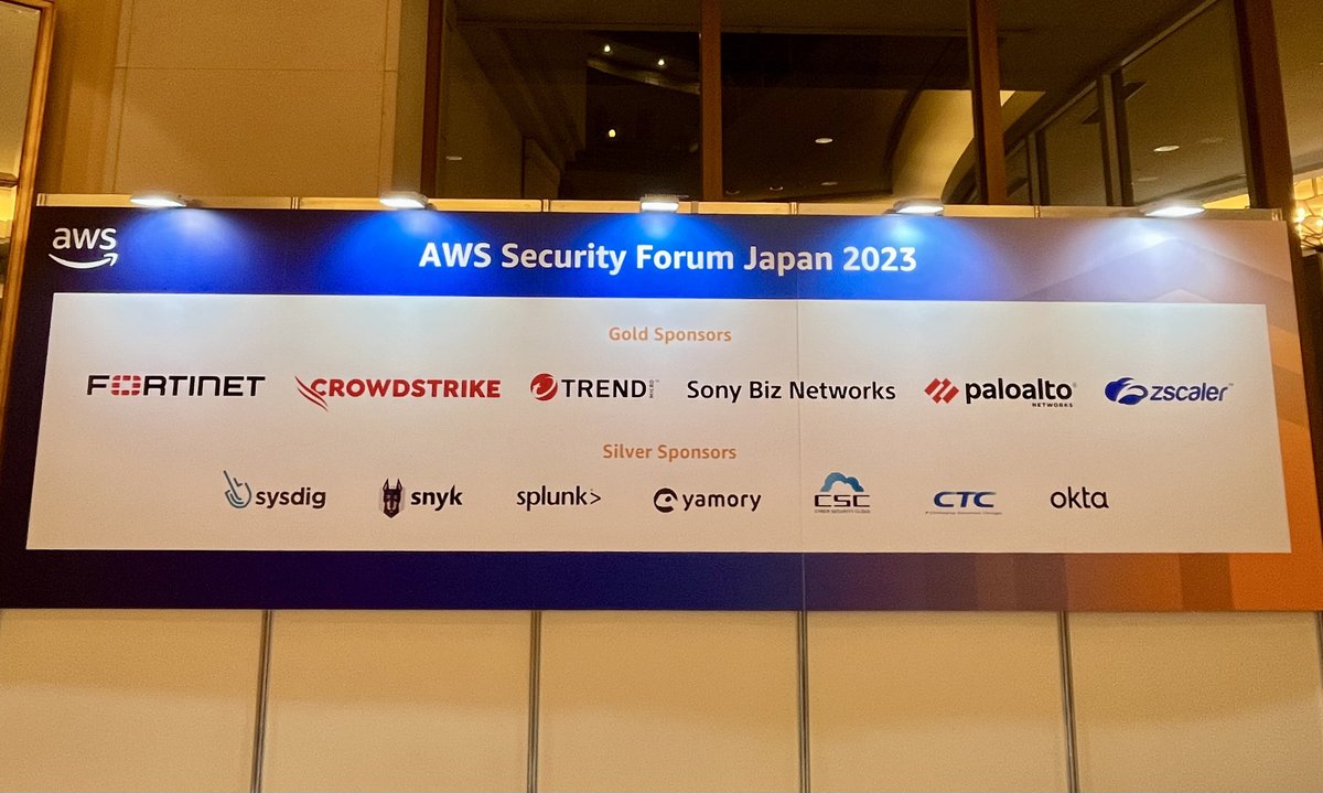 FortinetJapan's tweet image. ＼AWS Security Forum Japan 2023ありがとうございました☺️／

AWSで活用できるセキュリティソリューションをご紹介させていただきました。
ブースは大盛況、パートナーセッションも追加席を増設するほどの満員御礼でした！

また皆さまとお会いできることを楽しみにしています😊
#aws #awssecurity